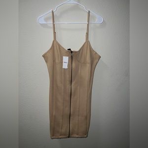 NWT Zip up mini dress